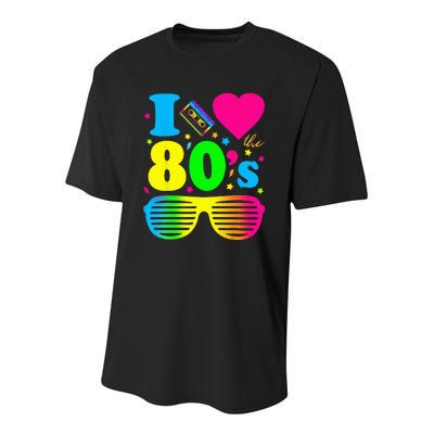 I Love The 80s Clothes For Women And Men Party Funny Youth Performance Sprint T-Shirt