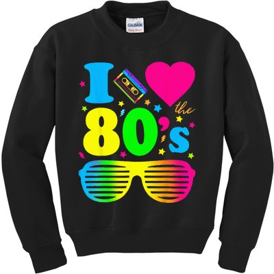 I Love The 80s Clothes For Women And Men Party Funny Kids Sweatshirt