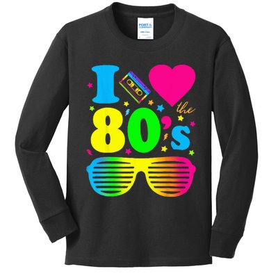 I Love The 80s Clothes For Women And Men Party Funny Kids Long Sleeve Shirt