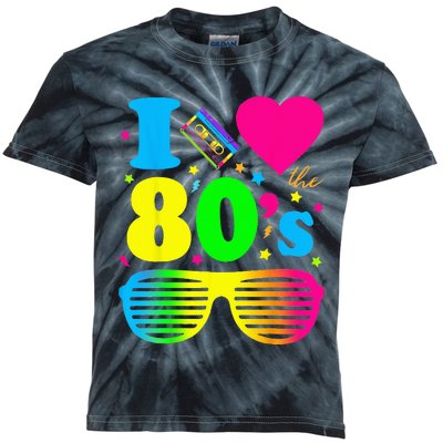 I Love The 80s Clothes For Women And Men Party Funny Kids Tie-Dye T-Shirt