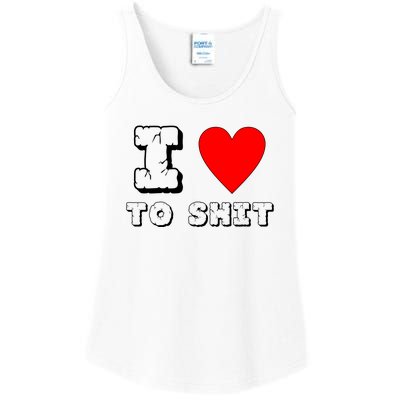 I Love To Shit Ladies Essential Tank