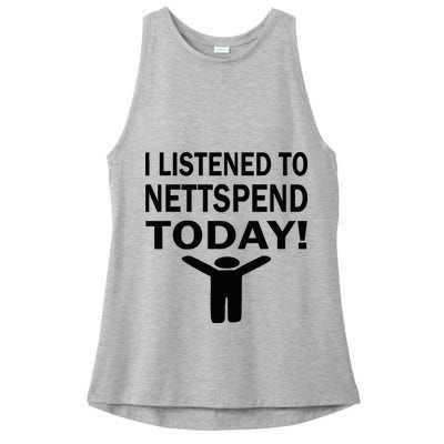 I Listened To Nettspend Today Concert Music Ladies PosiCharge Tri-Blend Wicking Tank