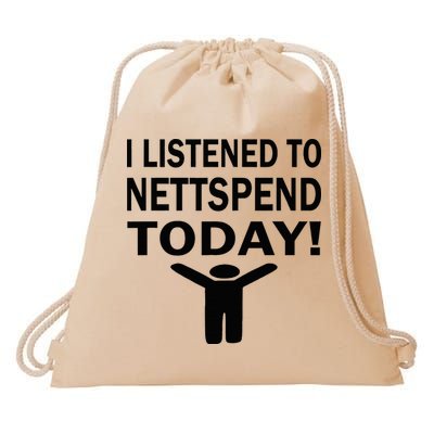 I Listened To Nettspend Today Concert Music Drawstring Bag