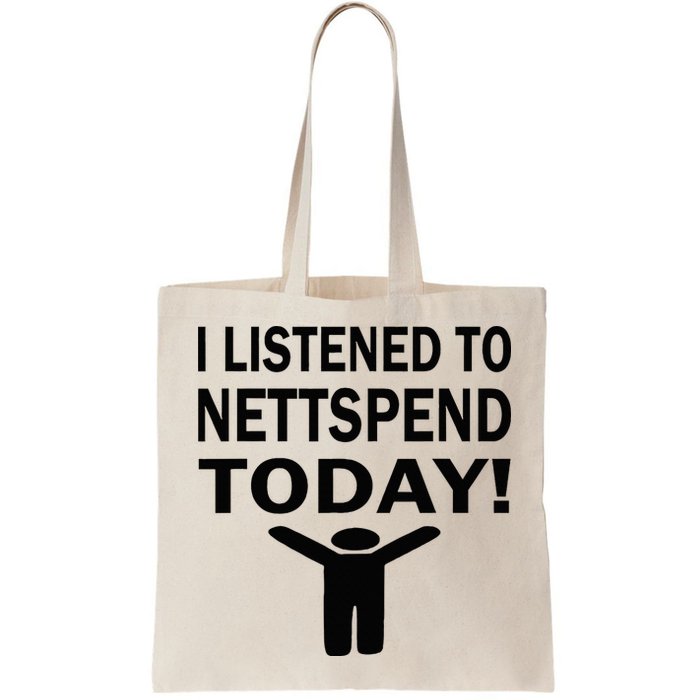I Listened To Nettspend Today Concert Music Bag
