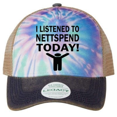 I Listened To Nettspend Today Concert Music Legacy Tie Dye Trucker Hat