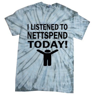 I Listened To Nettspend Today Concert Music Tie-Dye T-Shirt