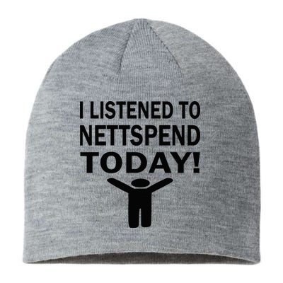 I Listened To Nettspend Today Concert Music Sustainable Beanie