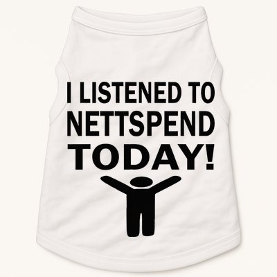 I Listened To Nettspend Today Concert Music Doggie Tank