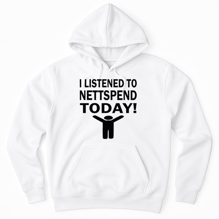 I Listened To Nettspend Today Concert Music Hoodie