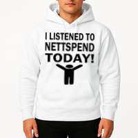I Listened To Nettspend Today Concert Music Hoodie