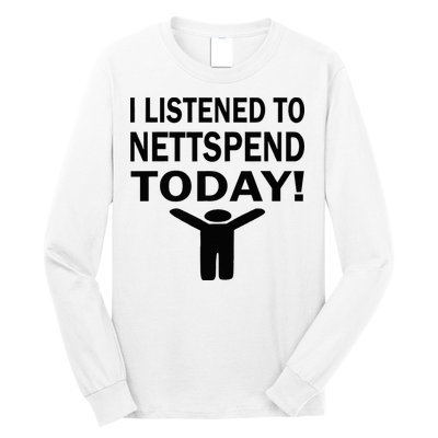 I Listened To Nettspend Today Concert Music Long Sleeve Shirt