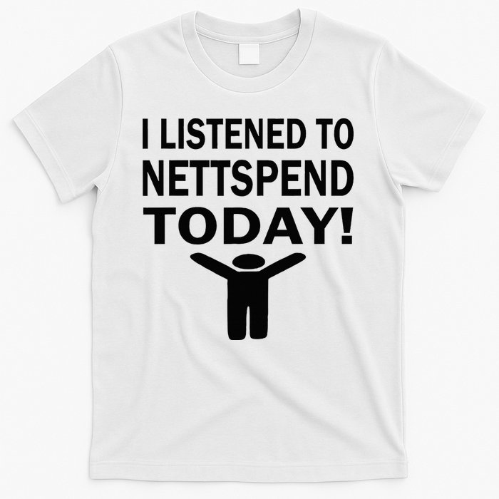 I Listened To Nettspend Today Concert Music T-Shirt