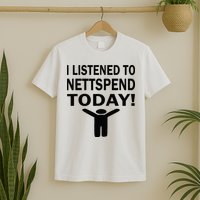 I Listened To Nettspend Today Concert Music T-Shirt