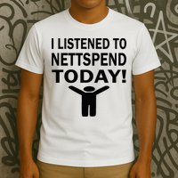 I Listened To Nettspend Today Concert Music T-Shirt
