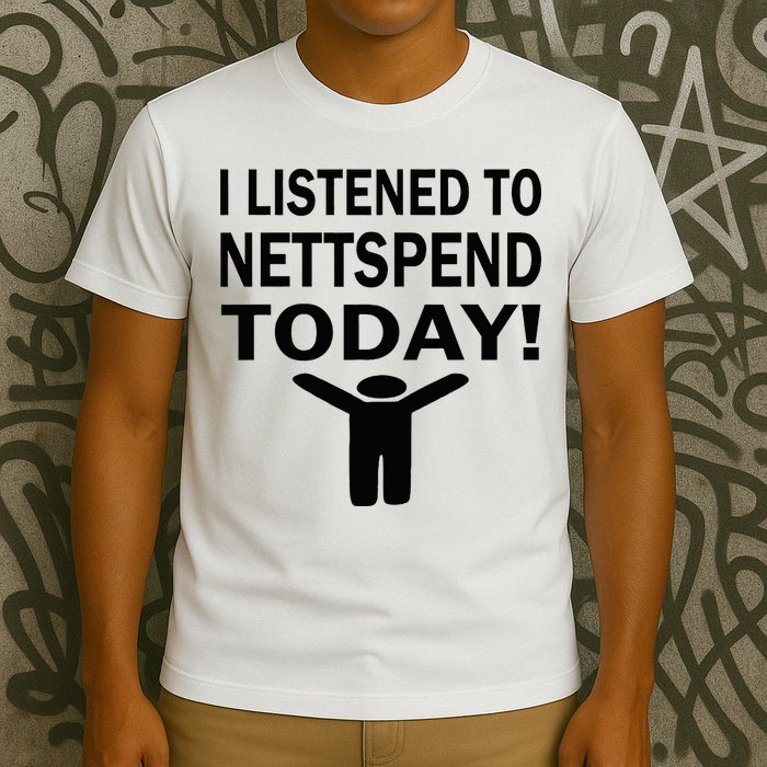 I Listened To Nettspend Today Concert Music T-Shirt