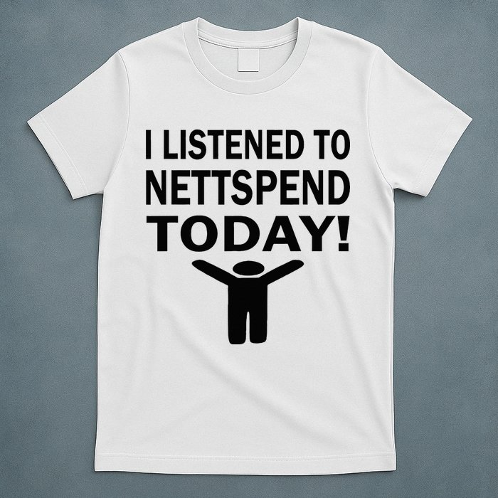 I Listened To Nettspend Today Concert Music T-Shirt