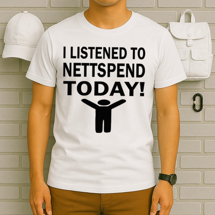 I Listened To Nettspend Today Concert Music T-Shirt