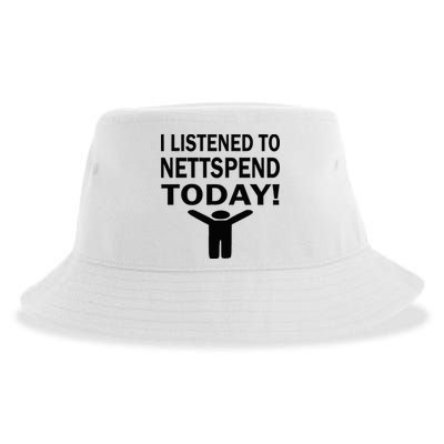 I Listened To Nettspend Today Concert Music Sustainable Bucket Hat