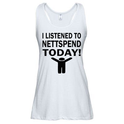 I Listened To Nettspend Today Concert Music Ladies Essential Flowy Tank