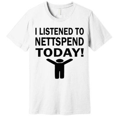 I Listened To Nettspend Today Concert Music Premium T-Shirt