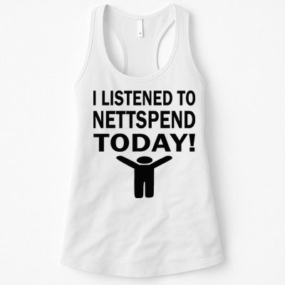 I Listened To Nettspend Today Concert Music Womens Tank Top