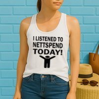 I Listened To Nettspend Today Concert Music Womens Tank Top