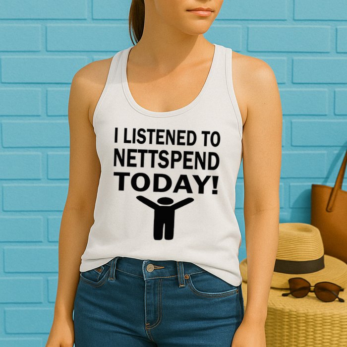 I Listened To Nettspend Today Concert Music Womens Tank Top
