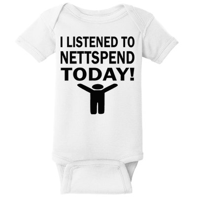 I Listened To Nettspend Today Concert Music Baby Bodysuit