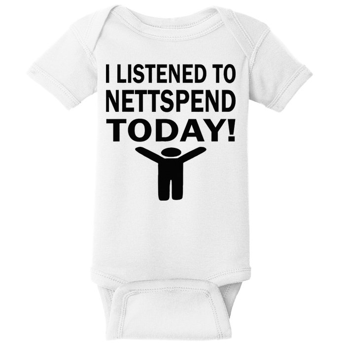 I Listened To Nettspend Today Concert Music Baby Bodysuit