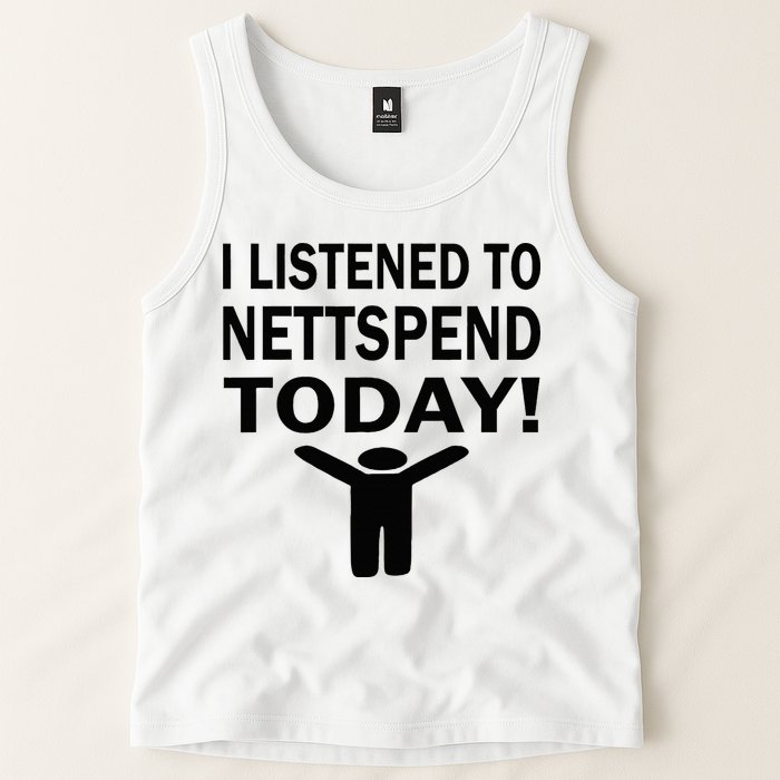 I Listened To Nettspend Today Concert Music Tank Top