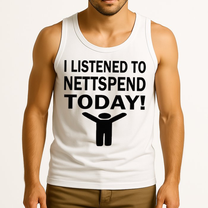 I Listened To Nettspend Today Concert Music Tank Top