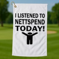I Listened To Nettspend Today Concert Music Golf Towel