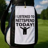 I Listened To Nettspend Today Concert Music Golf Towel