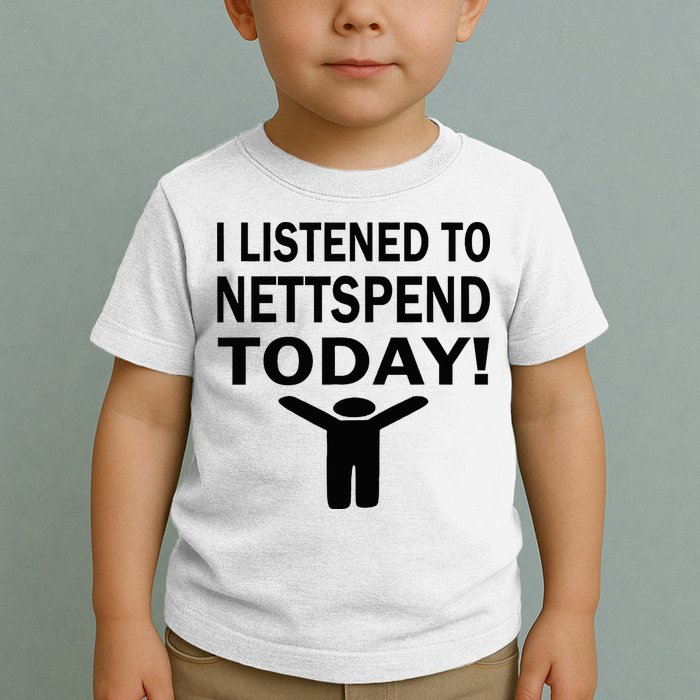 I Listened To Nettspend Today Concert Music Toddler T-Shirt