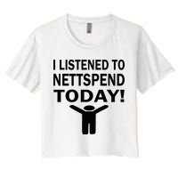 I Listened To Nettspend Today Concert Music Crop Top