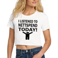 I Listened To Nettspend Today Concert Music Crop Top