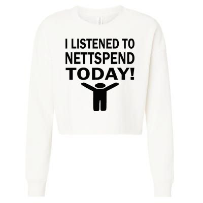I Listened To Nettspend Today Concert Music Cropped Pullover Crew