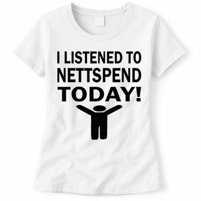 I Listened To Nettspend Today Concert Music Womens T-Shirt