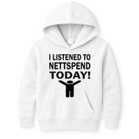 I Listened To Nettspend Today Concert Music Kids Hoodie