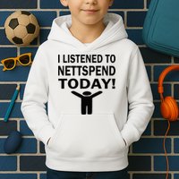 I Listened To Nettspend Today Concert Music Kids Hoodie