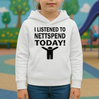 I Listened To Nettspend Today Concert Music Kids Hoodie