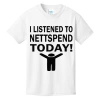 I Listened To Nettspend Today Concert Music Kids T-Shirt