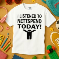 I Listened To Nettspend Today Concert Music Kids T-Shirt