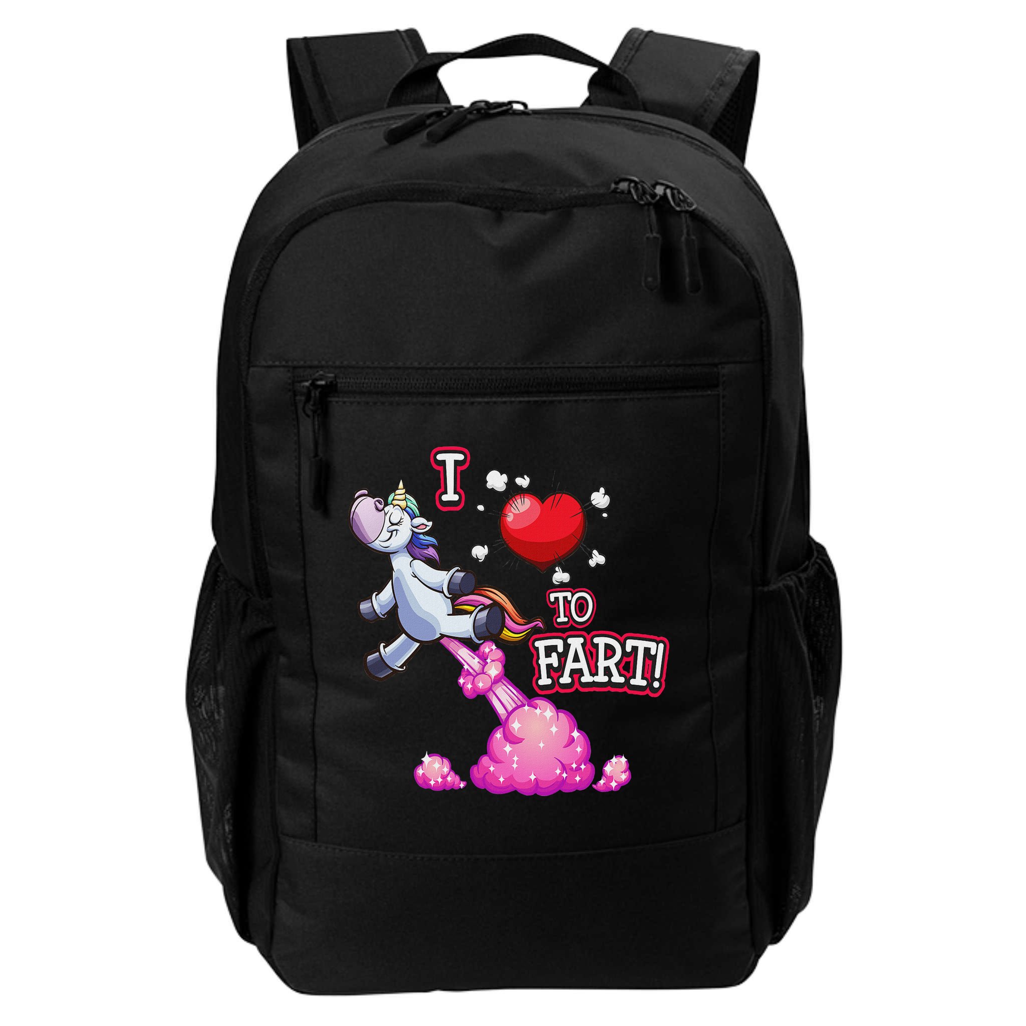 I Love To Fart A Unicorn Love Fart I Heart Fart Backpack