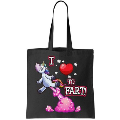 I Love To Fart A Unicorn Love Fart I Heart Fart Bag