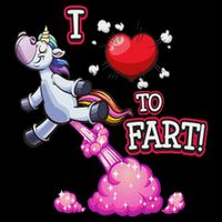 I Love To Fart A Unicorn Love Fart I Heart Fart Womens Tank Top