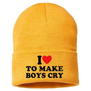 I Love To Make Cry Sustainable Knit Beanie