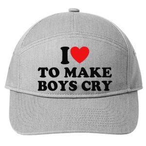 I Love To Make Cry 7-Panel Snapback Hat