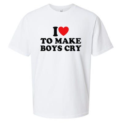 I Love To Make Cry Sueded Cloud Jersey T-Shirt