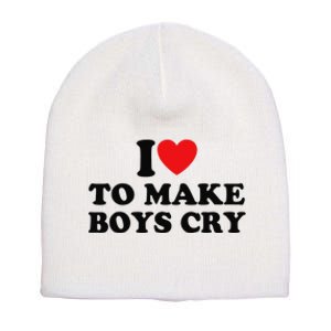 I Love To Make Cry Short Acrylic Beanie